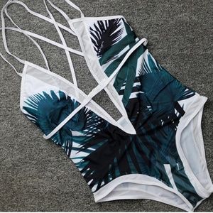 Cosmic 🐢 Swim - 🐇💗 palm leaf Monokini💞😍 Cosmic 🐢 Swim - 🐇💗 palm leaf Monokini💞😍